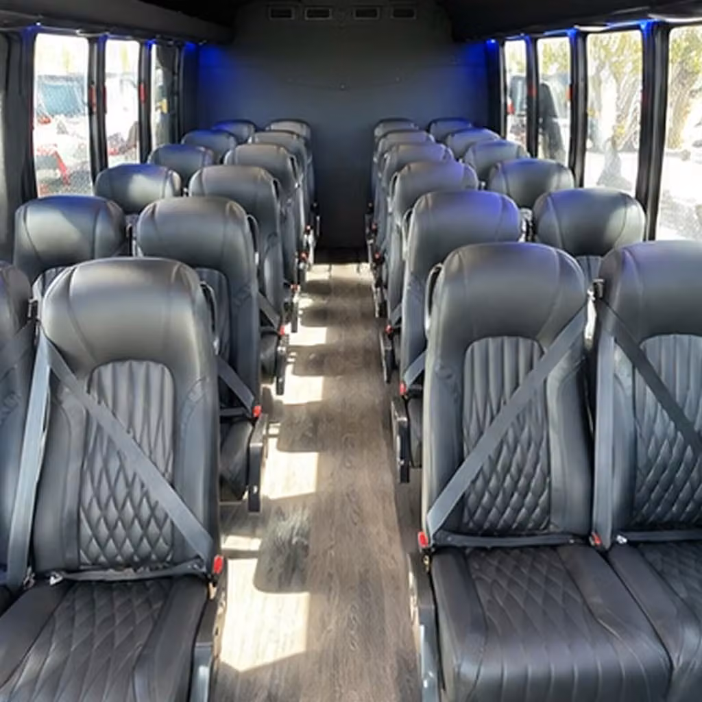 25 passenger minibus inside