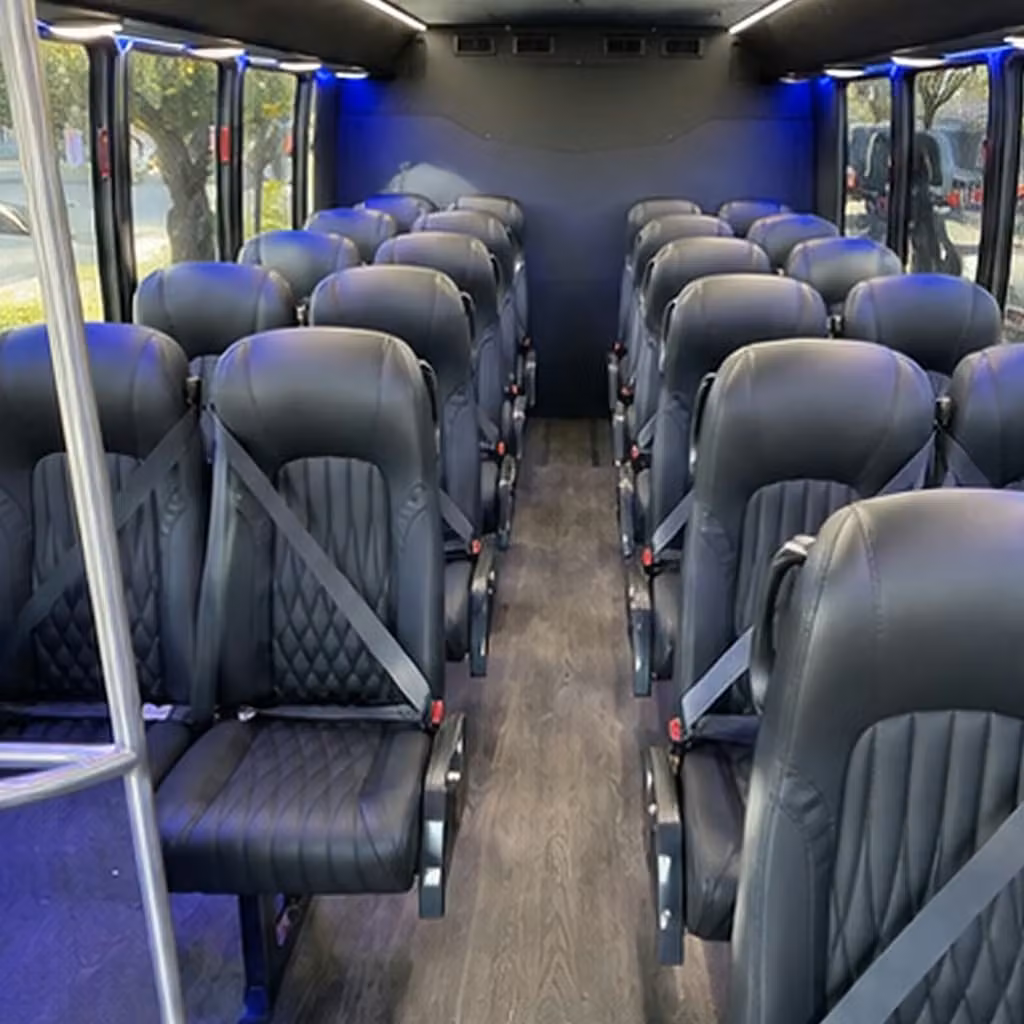 35 passenger minibus inside