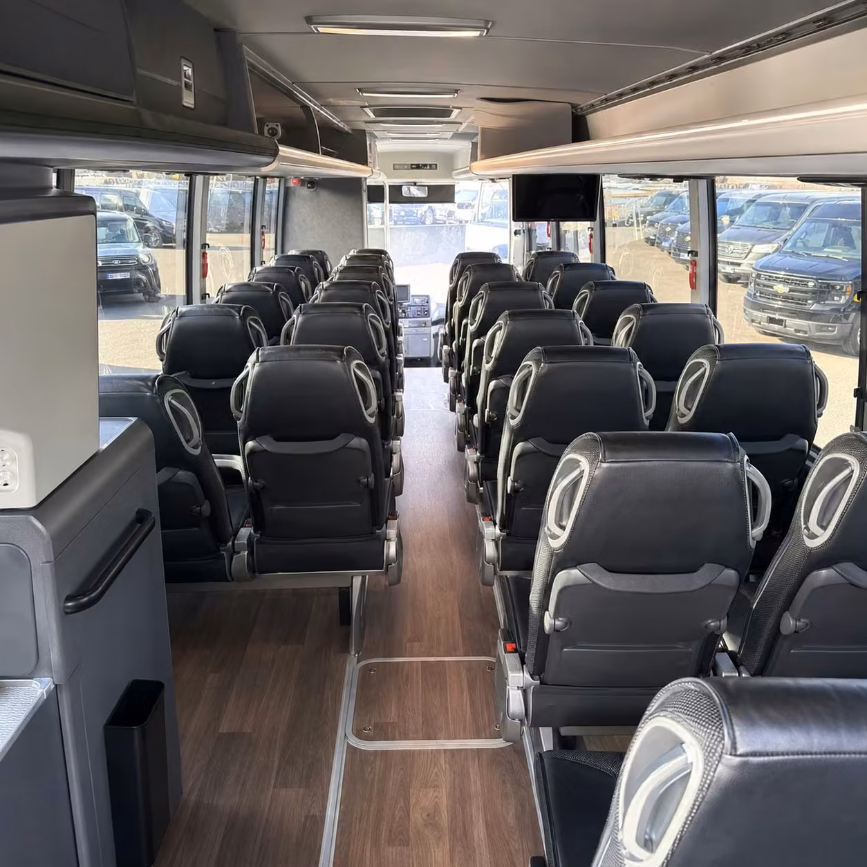 reno charter bus rental inside