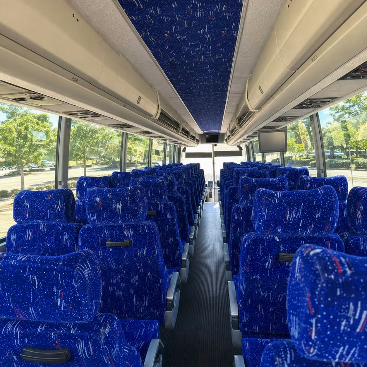 reno charter bus rental interior